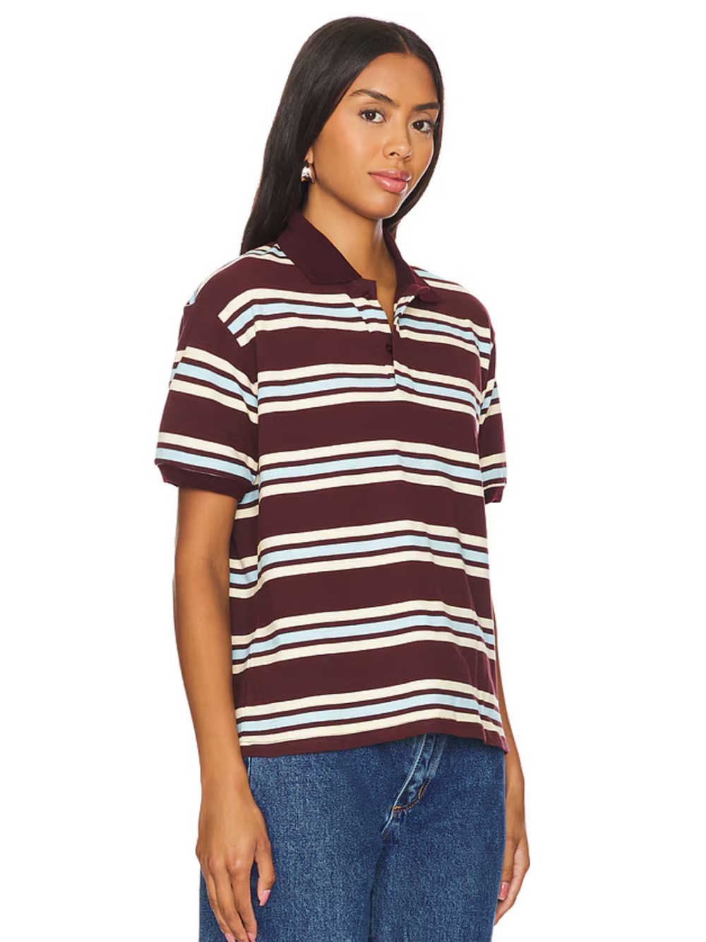 Lioness leisure polo in chocolate multi - Picture 2 of 4